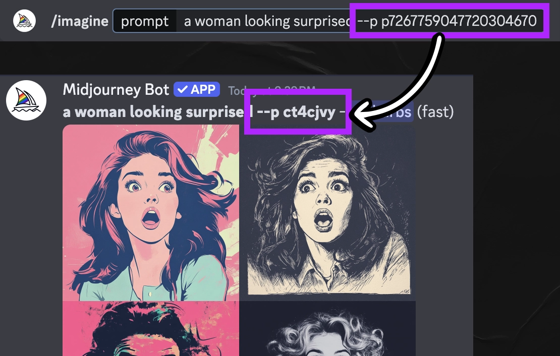 How the personalization code changes when its submitted